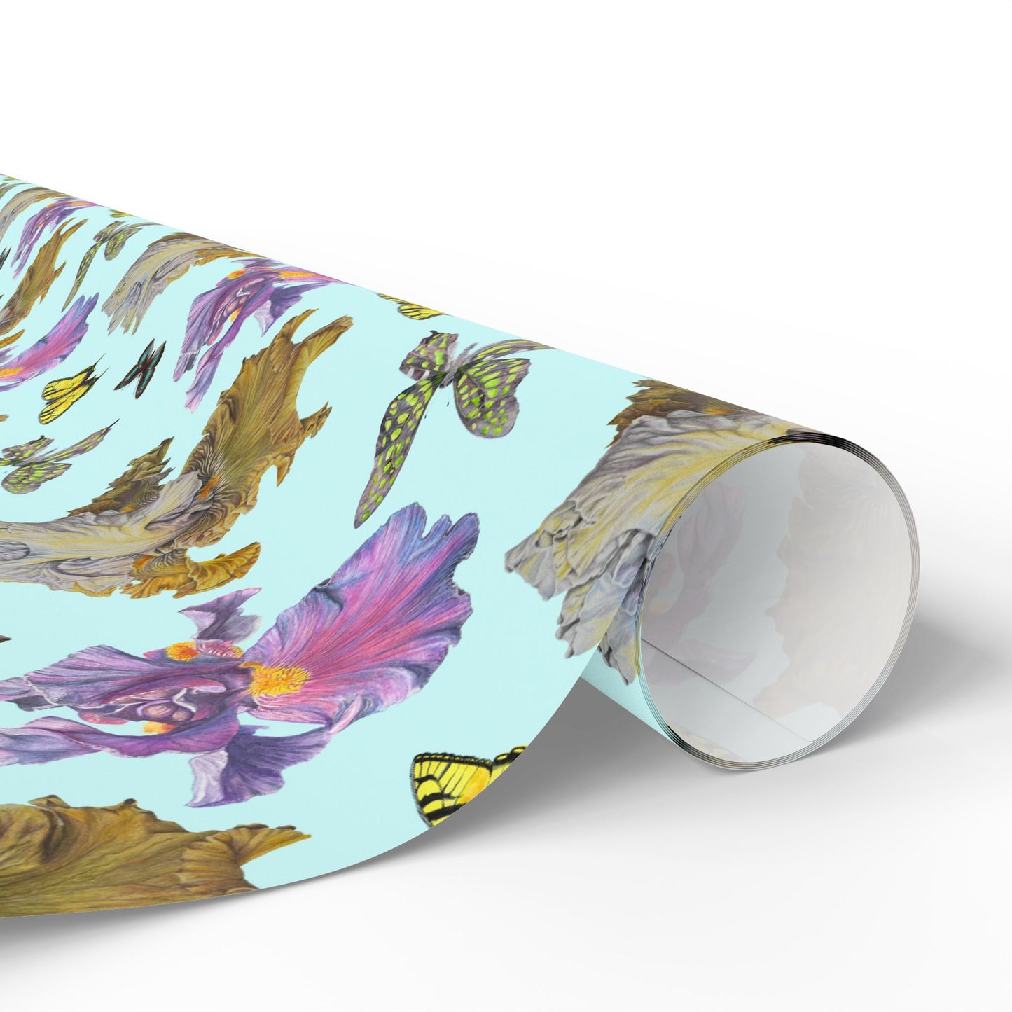 Floral Butterfly Wrapping Paper, Gift Wrap for Birthdays, Celebrations, Seasonal Events, Eco-Friendly Gift Wrap, Custom Gift Wrapping