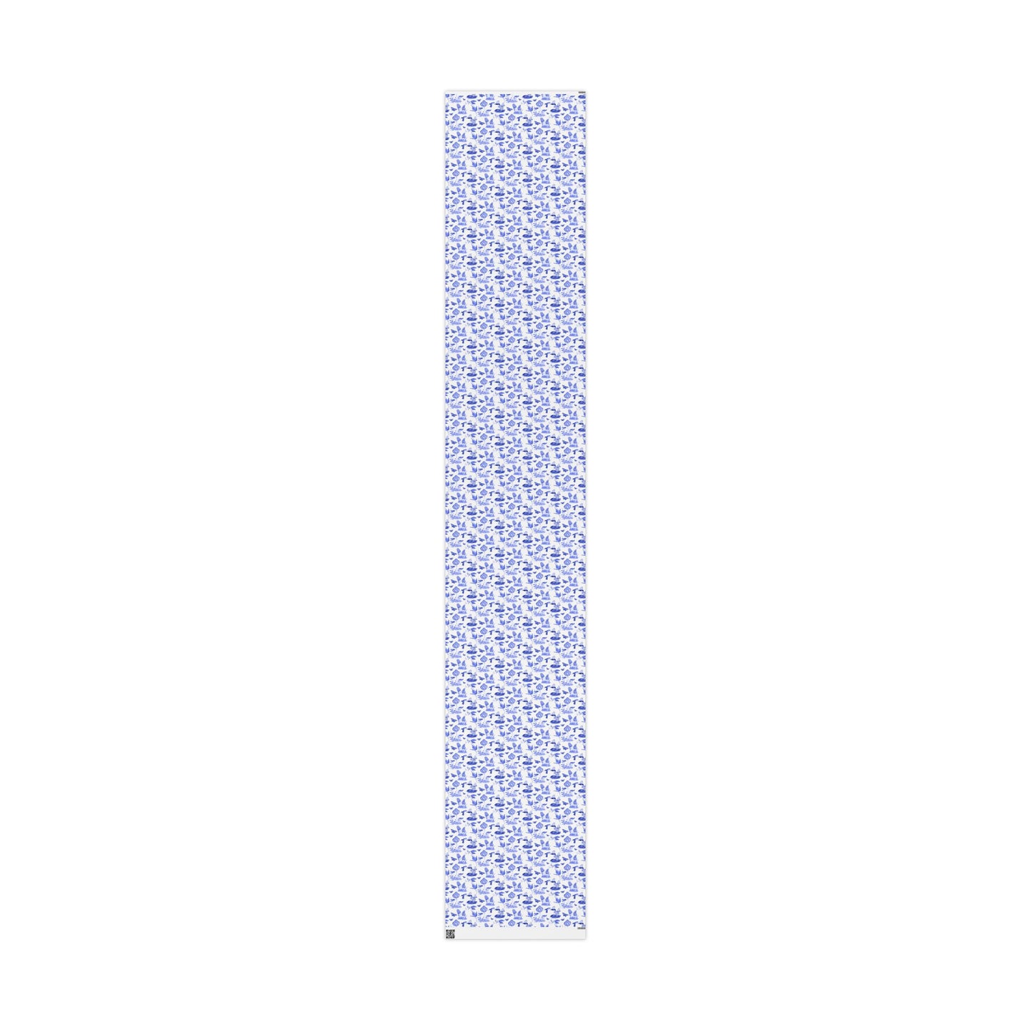Elegant Floral Wrapping Paper, Gift Wrap for Special Occasions, Blue Botanical Design, Eco-Friendly Gift Wrap, Wrapping Paper Roll