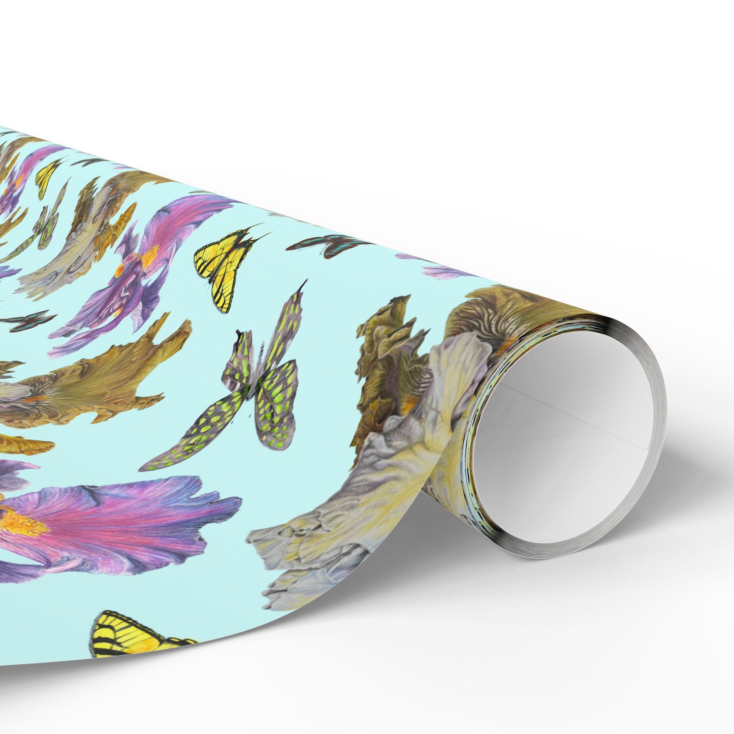 Floral Butterfly Wrapping Paper, Gift Wrap for Birthdays, Celebrations, Seasonal Events, Eco-Friendly Gift Wrap, Custom Gift Wrapping