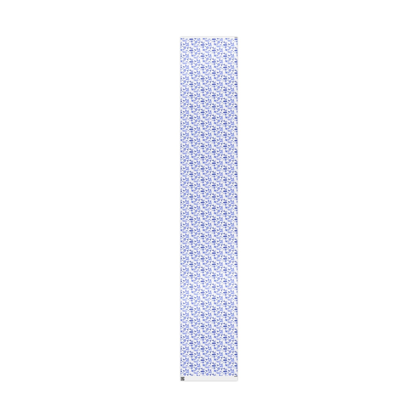 Elegant Floral Wrapping Paper, Gift Wrap for Special Occasions, Blue Botanical Design, Eco-Friendly Gift Wrap, Wrapping Paper Roll