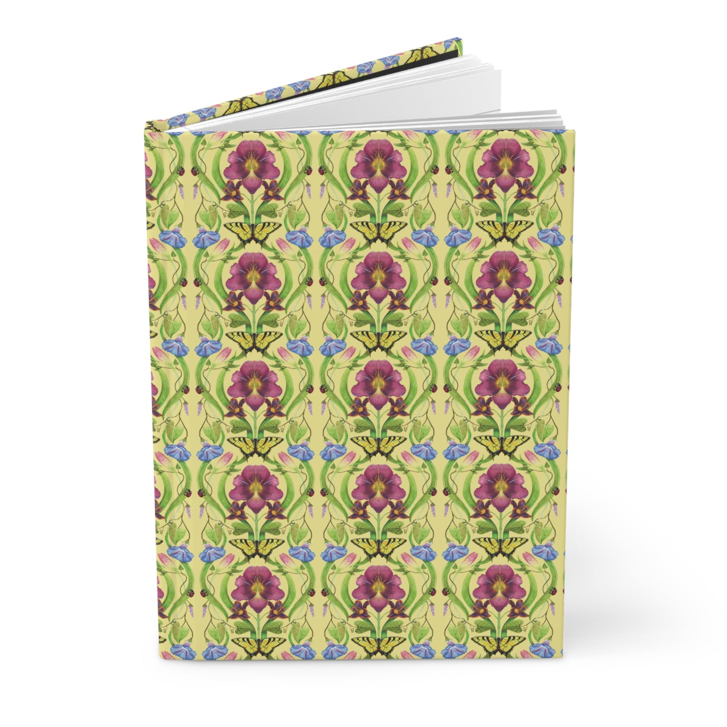 Hardcover Journal Matte - Elegant Watercolor Floral Pattern