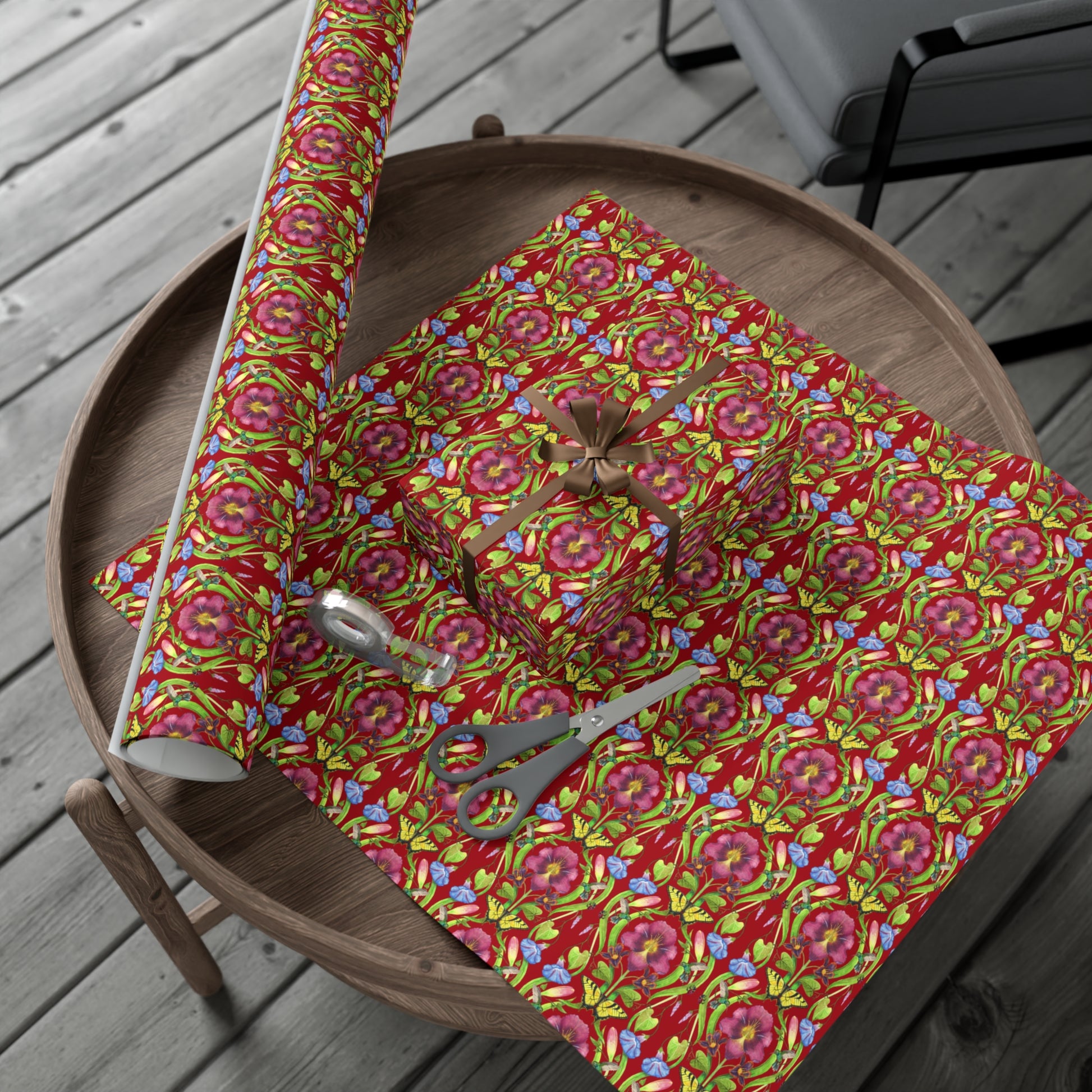 Elegant Botanical Gift Wrapping Paper