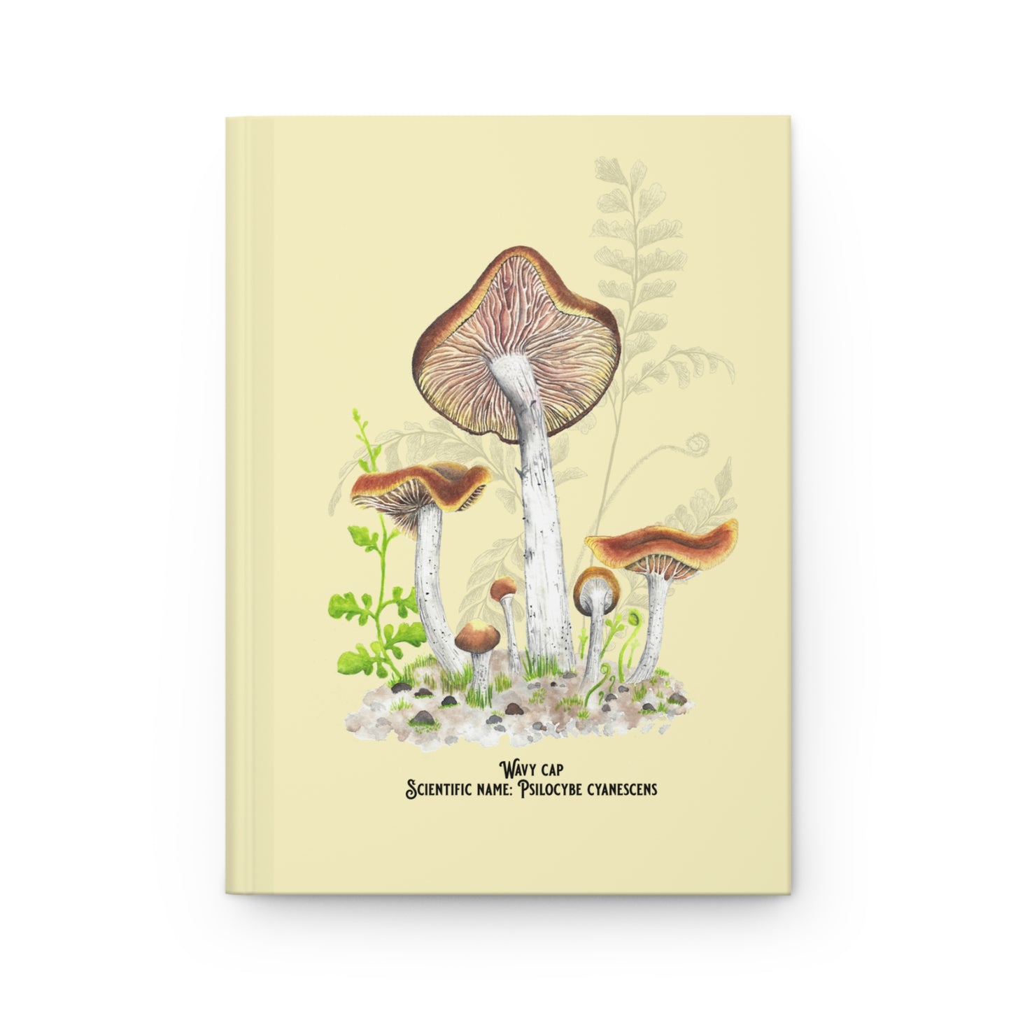 Botanical Mushroom Notebook - Psilocybe cyanescens