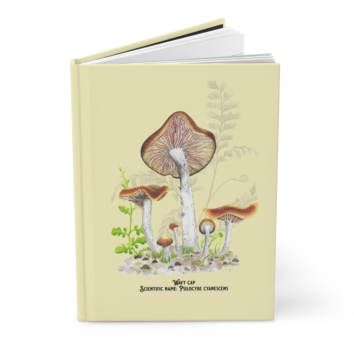 Botanical Mushroom Notebook - Psilocybe cyanescens