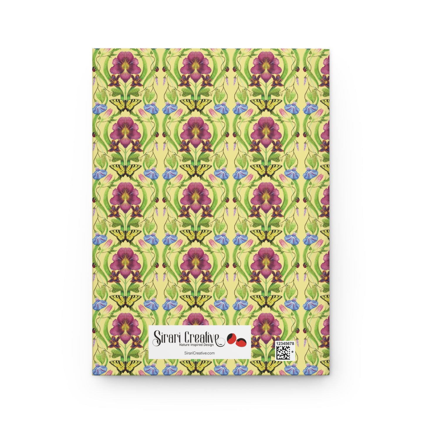 Hardcover Journal Matte - Elegant Watercolor Floral Pattern