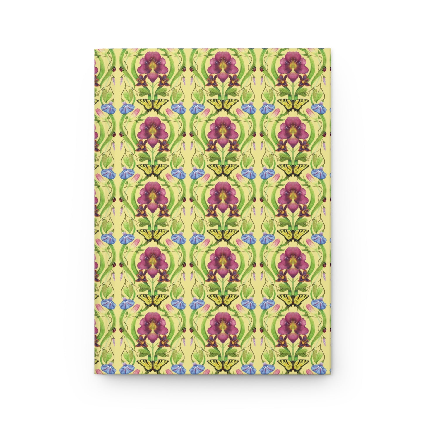 Hardcover Journal Matte - Elegant Watercolor Floral Pattern