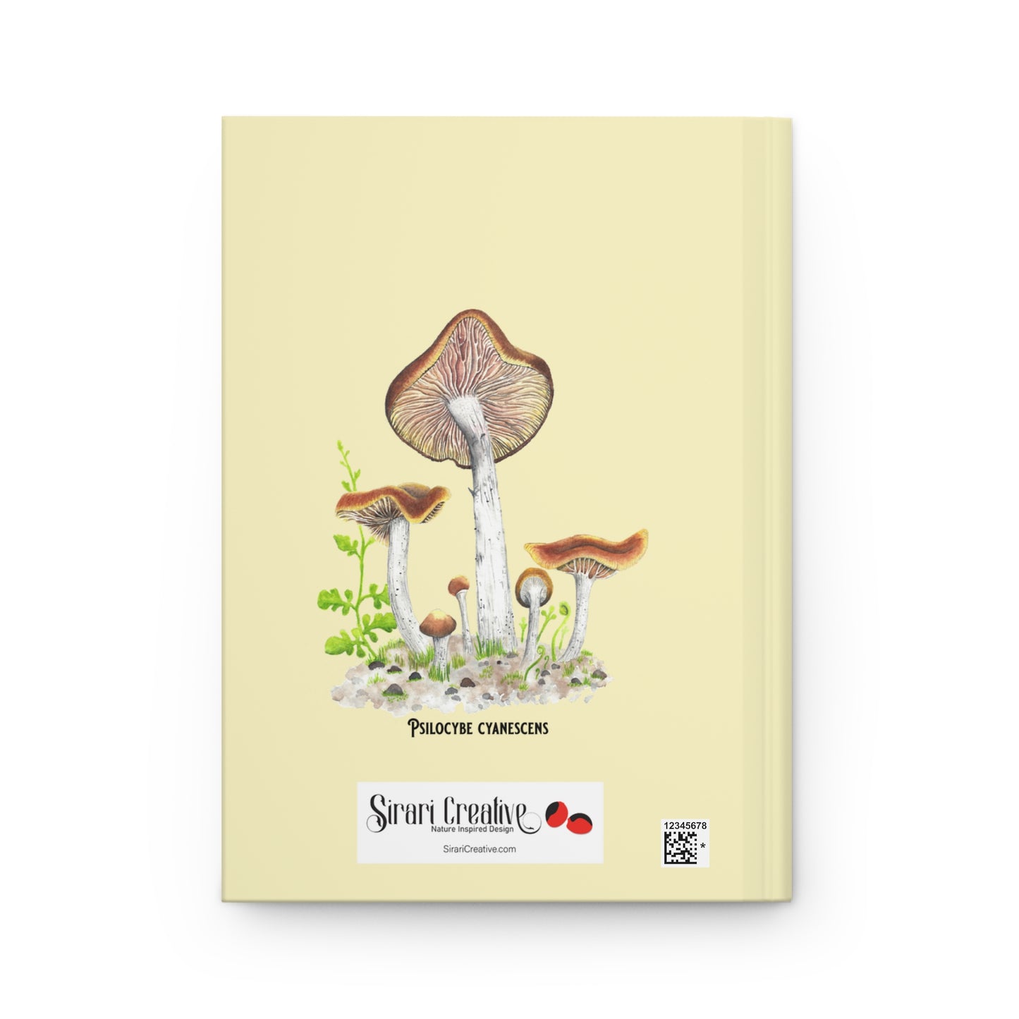 Botanical Mushroom Notebook - Psilocybe cyanescens