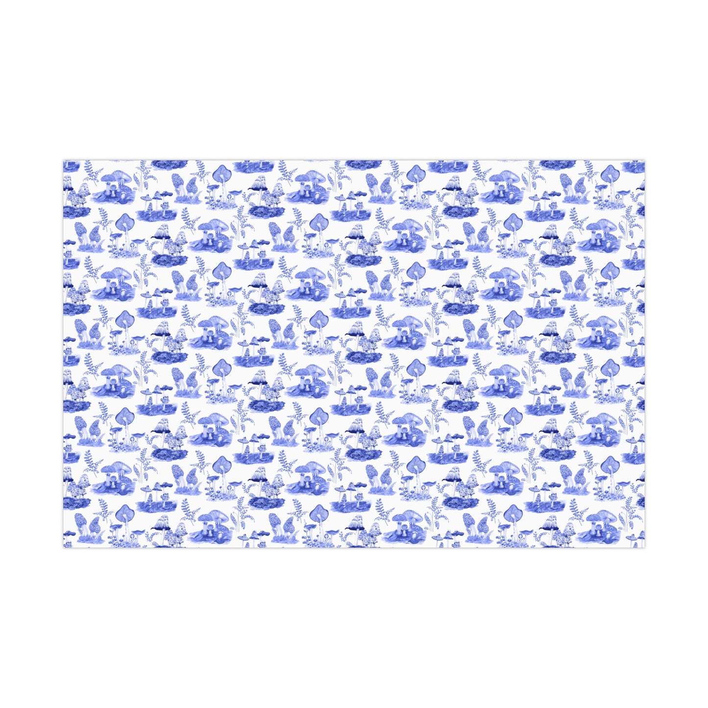 Elegant Botanical Gift Wrap Papers | Blue Toile Botanic Wrapping Paper for All Occasions, Birthday Gifts, Holiday Wrapping, Baby Showers, [...]