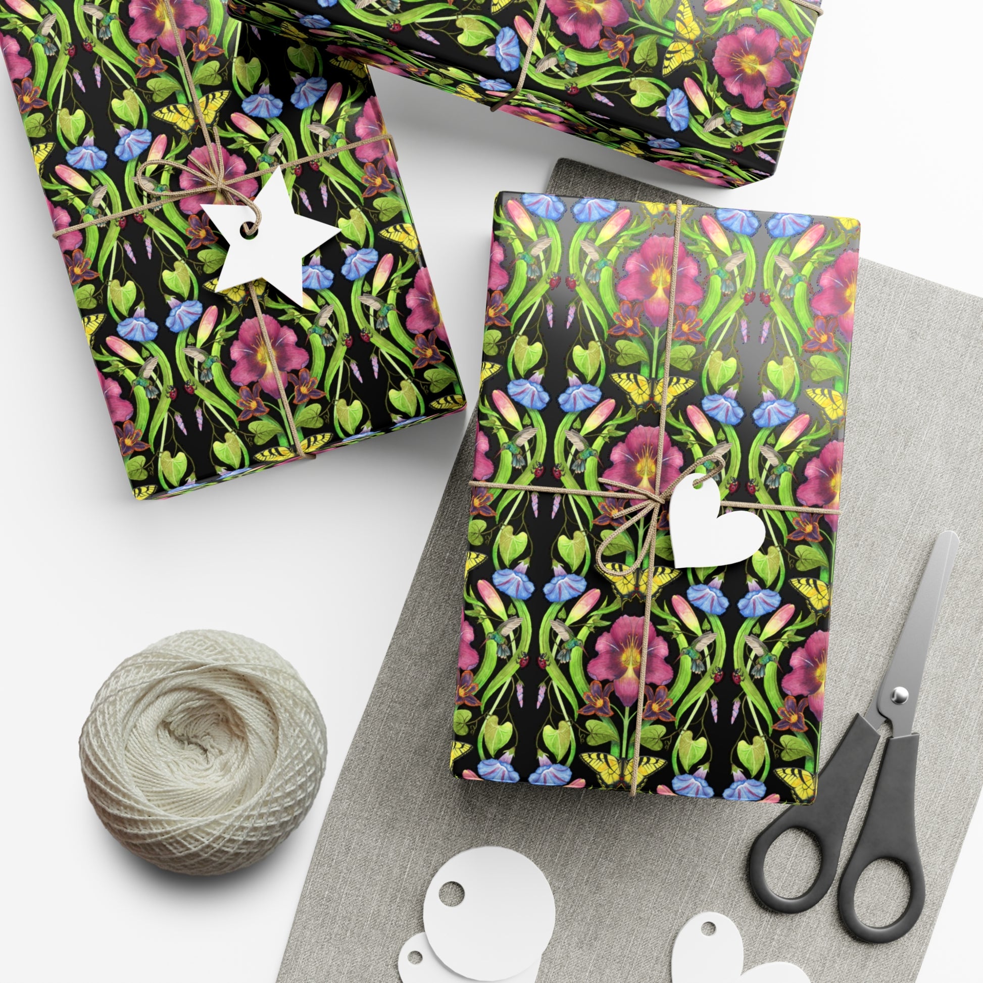 Elegant Botanical Art Gift Wrapping Paper