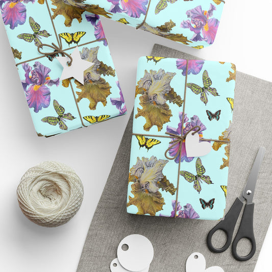 Floral Butterfly Wrapping Paper, Gift Wrap for Birthdays, Celebrations, Seasonal Events, Eco-Friendly Gift Wrap, Custom Gift Wrapping