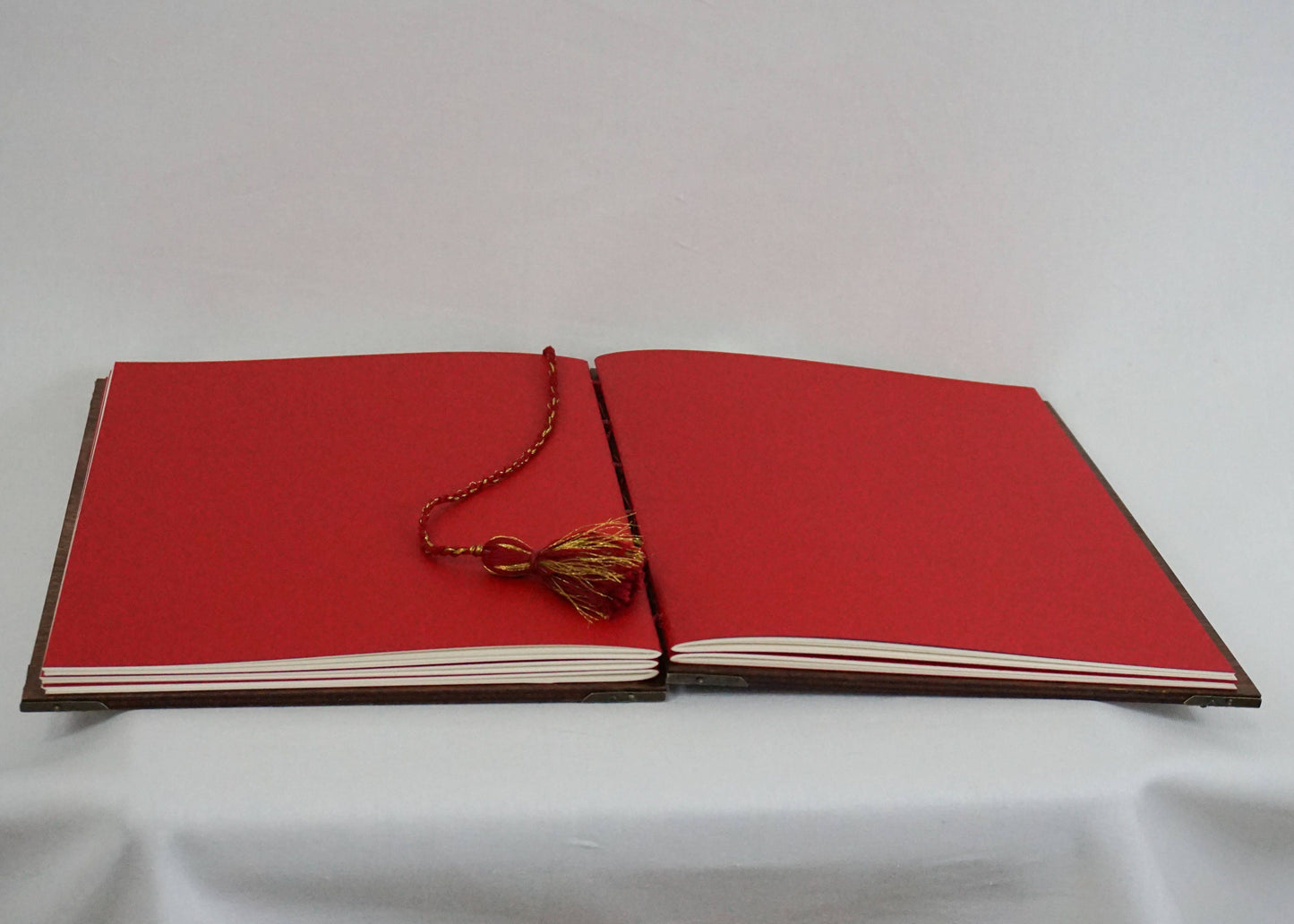 Custom  Wedding Guest Book - Hand Bound