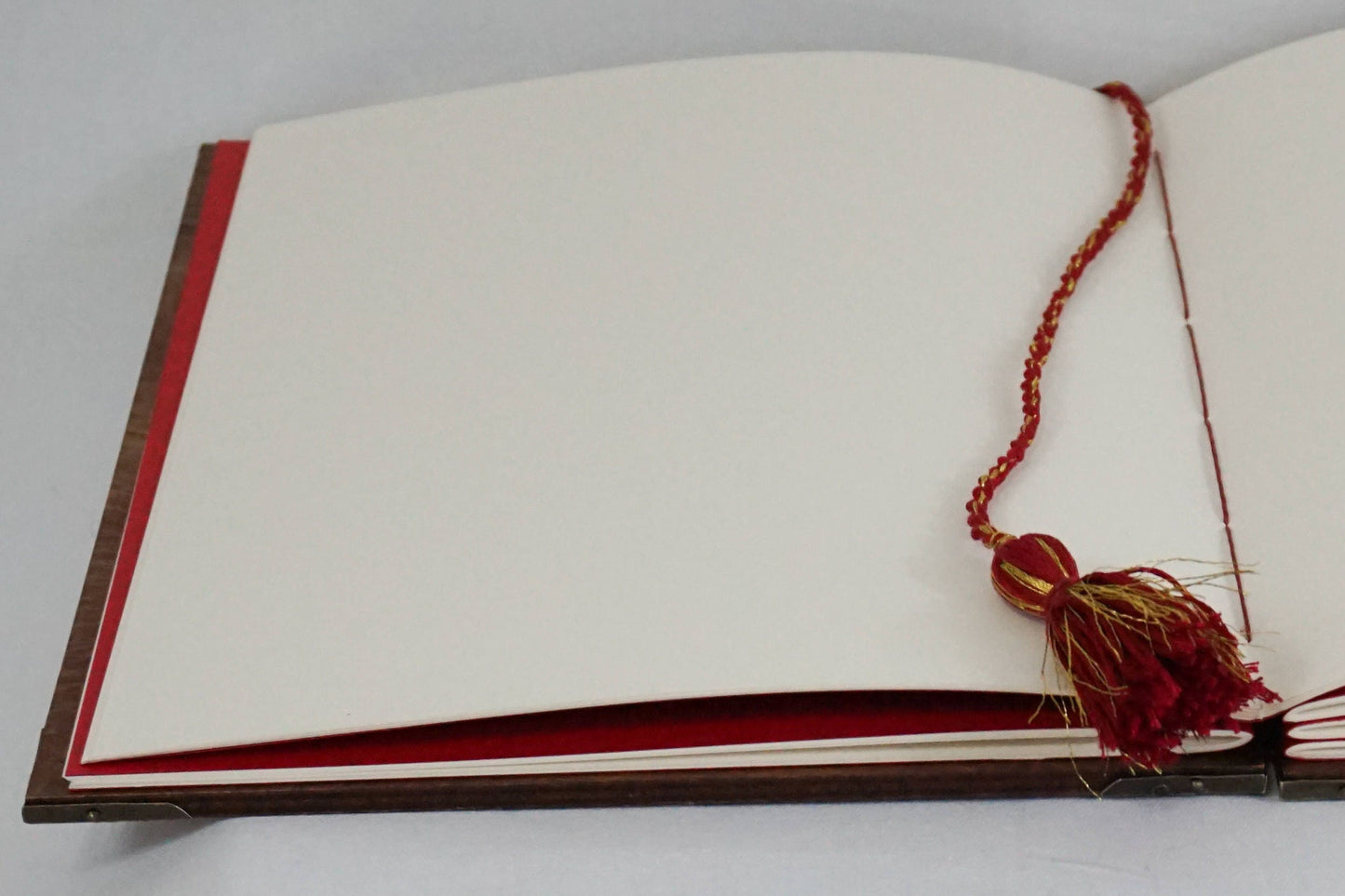 Custom  Wedding Guest Book - Hand Bound