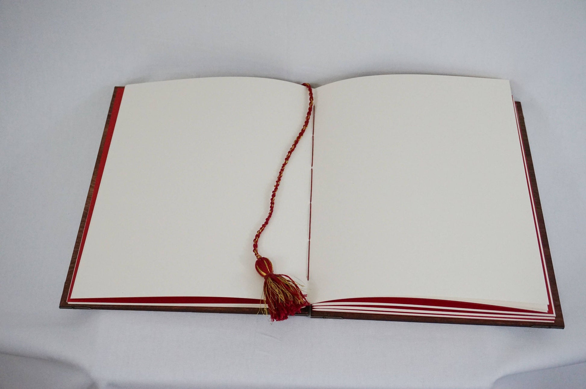 Custom  Wedding Guest Book - Hand Bound