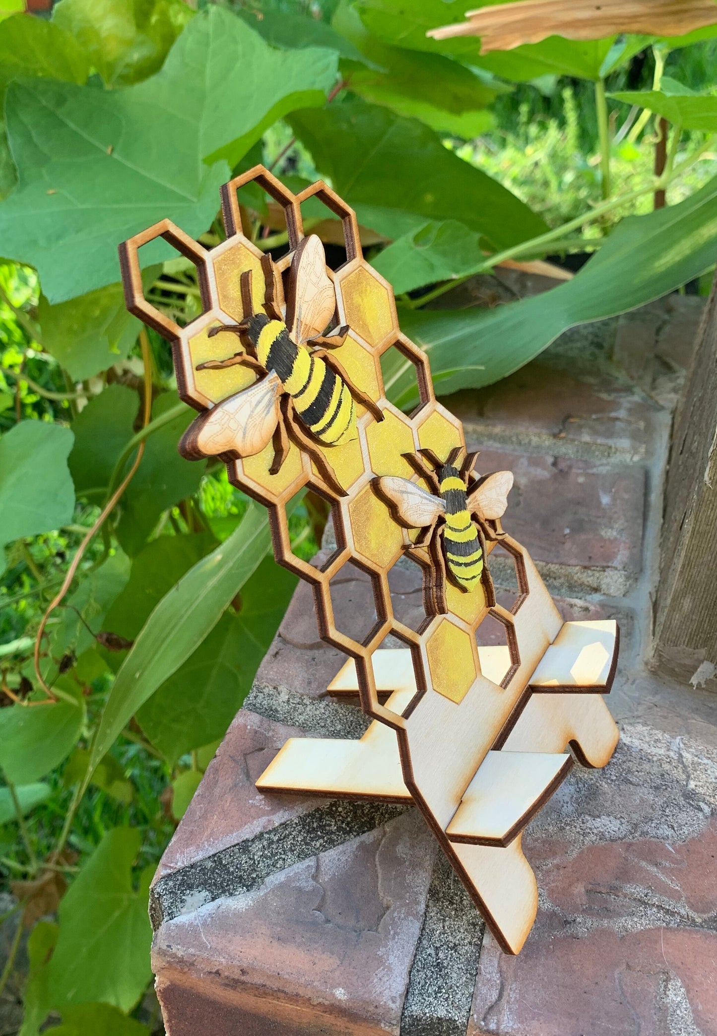 Customizable Honey Bee Cell Phone Stand