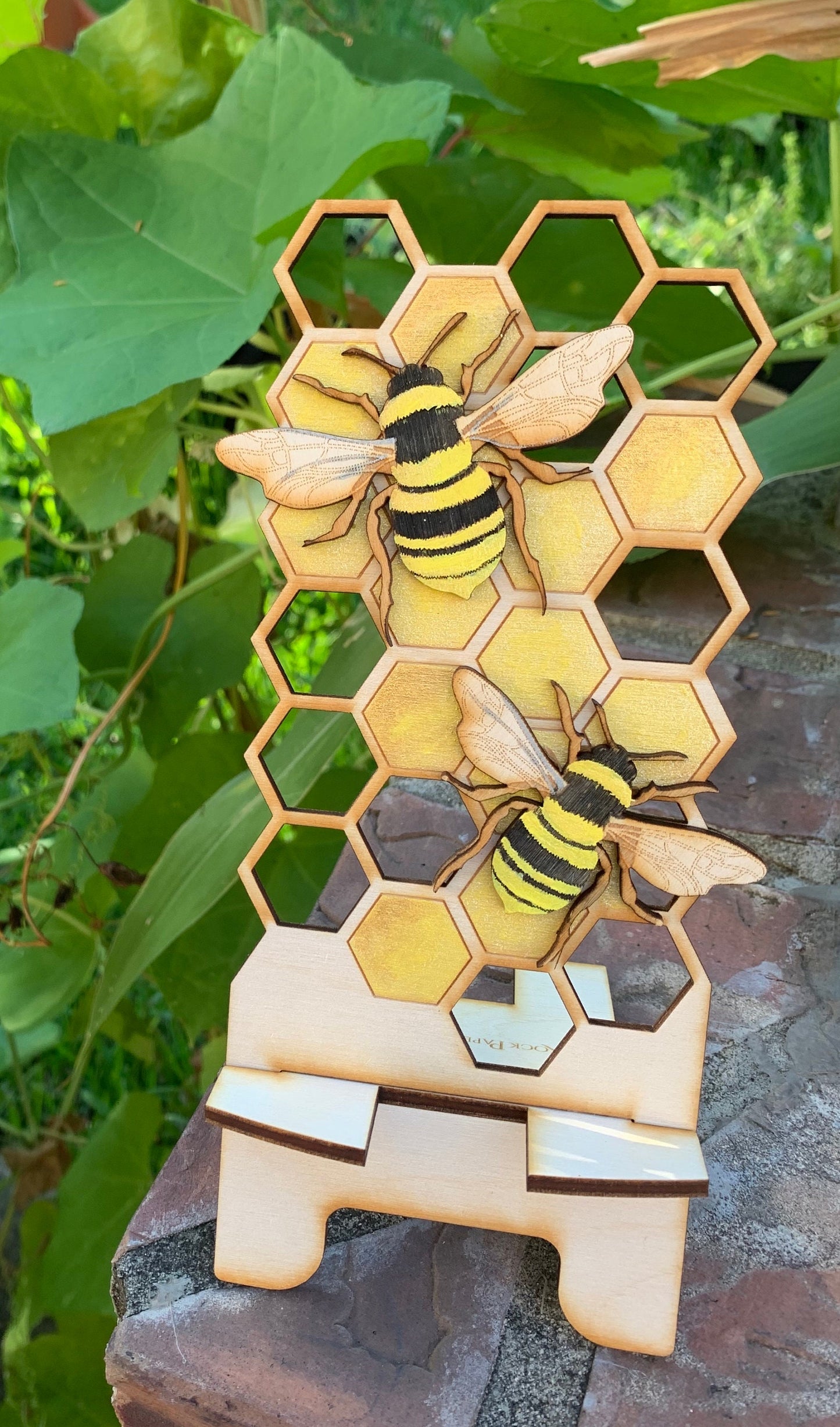 Customizable Honey Bee Cell Phone Stand