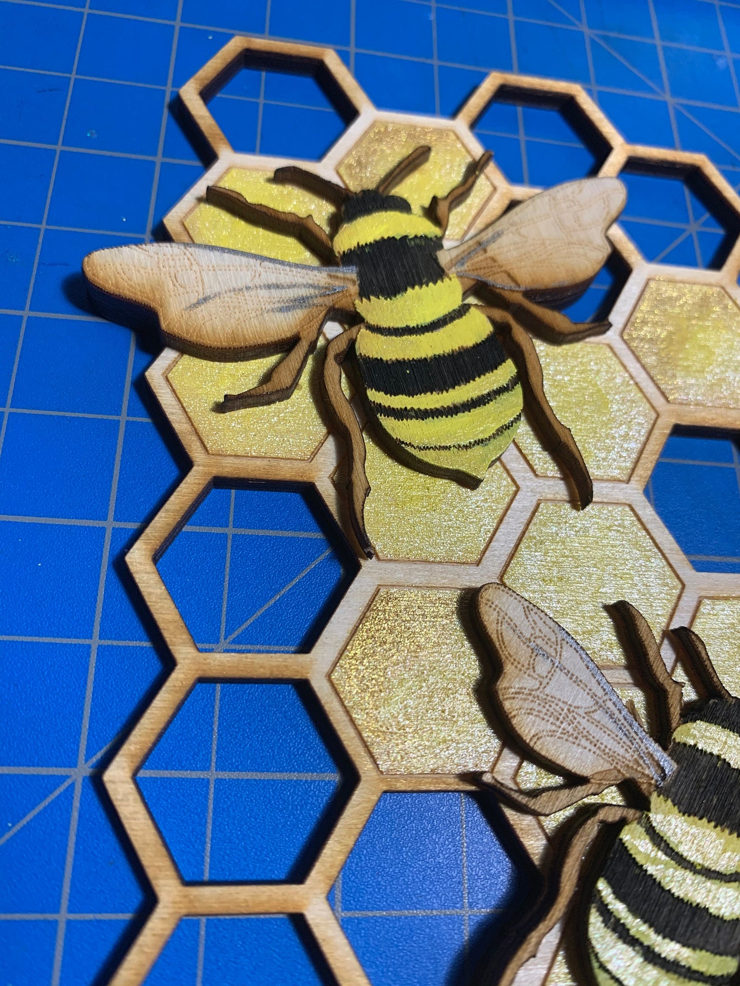 Customizable Honey Bee Cell Phone Stand