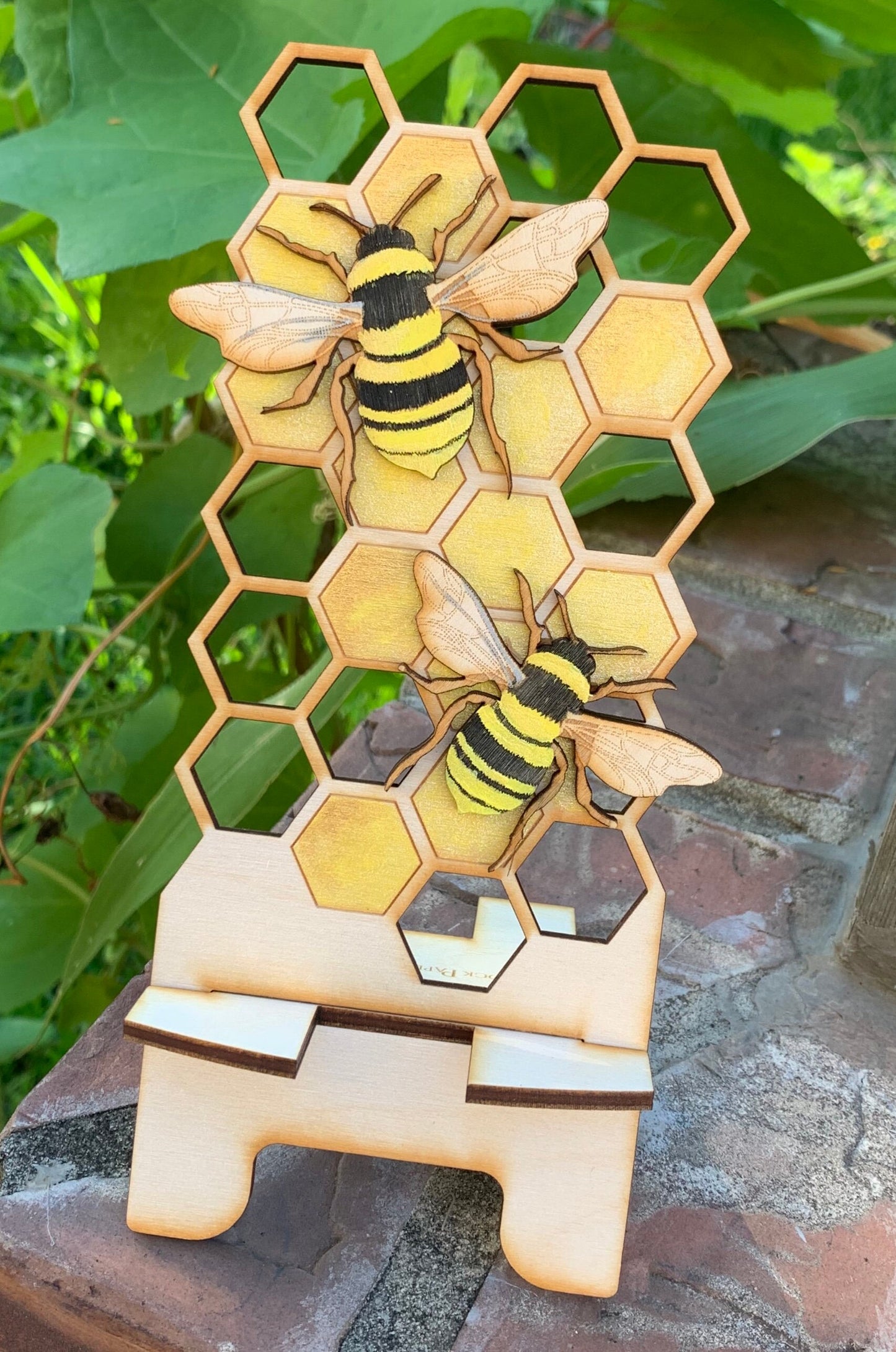 Customizable Honey Bee Cell Phone Stand