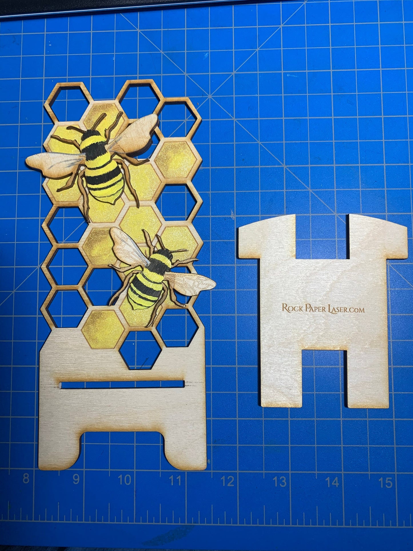 Customizable Honey Bee Cell Phone Stand