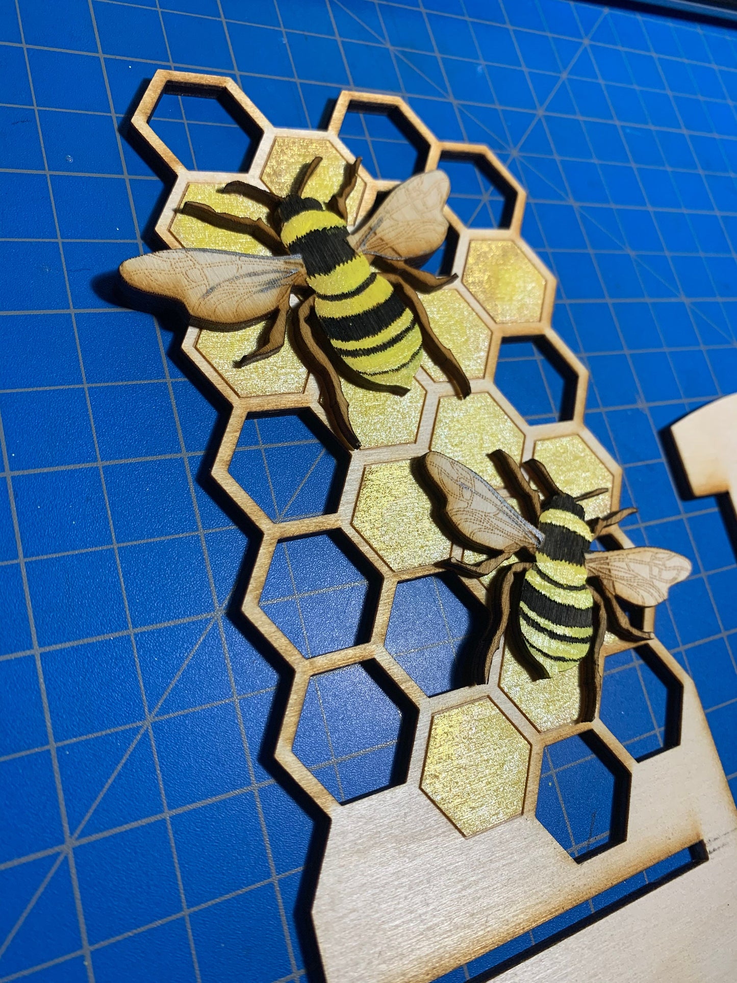 Customizable Honey Bee Cell Phone Stand