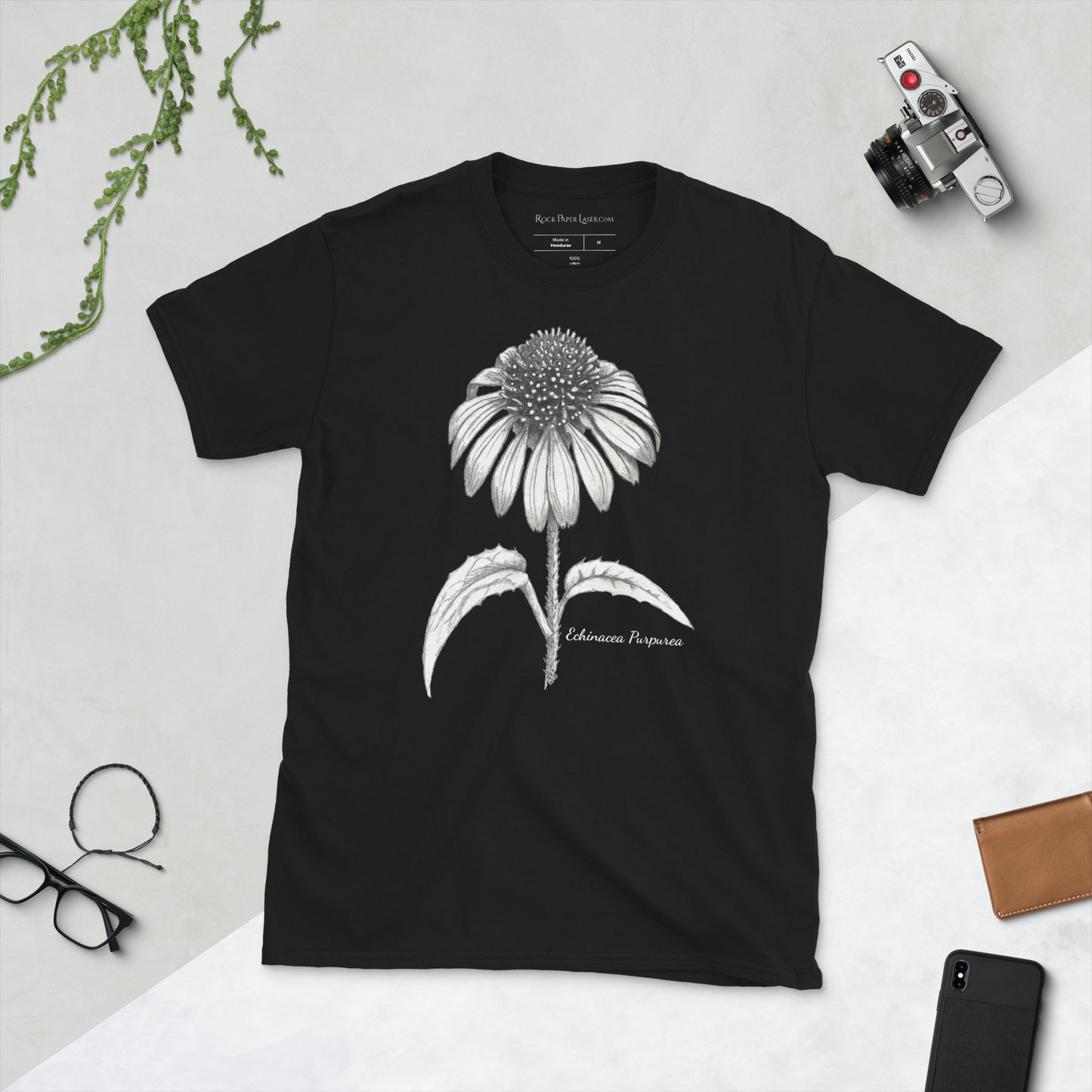 Echinacea Purpurea Cotton T-Shirt